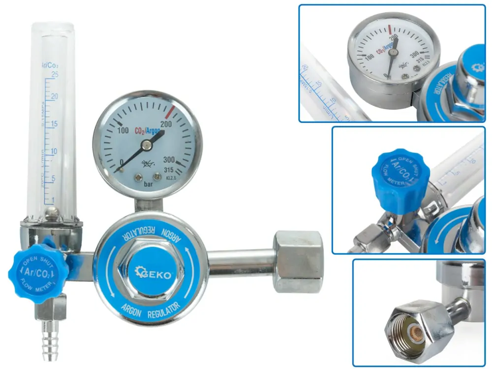 GEKO G80075 Redukčný ventil CO2/ARGON s prietokomerom