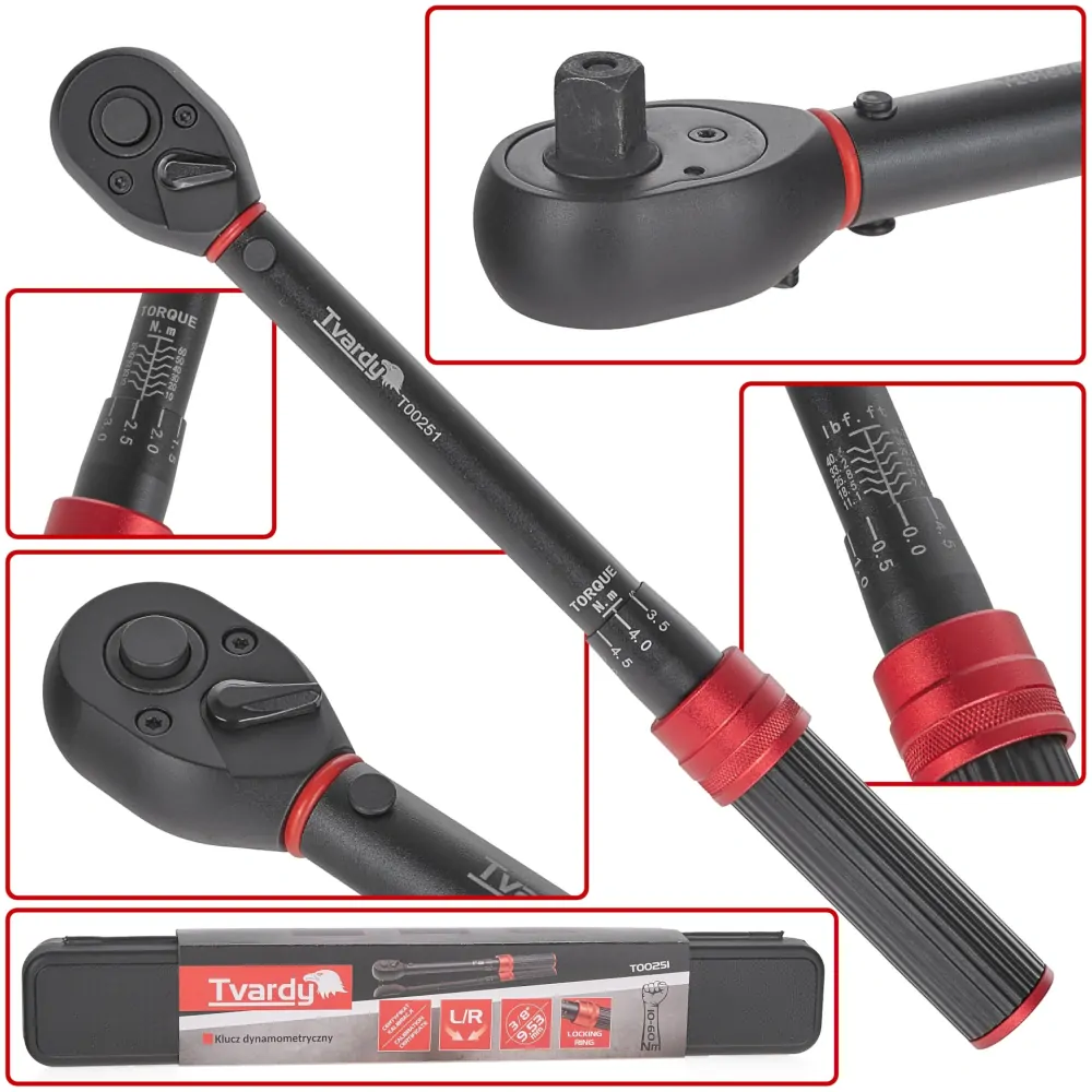 TVARDY T00251 Momentový kľúč 3/8" 10-60mm