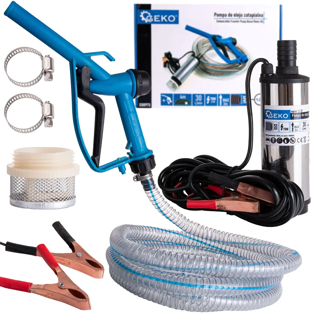 GEKO G00975 Ponorné palivové čerpadlo 12V 51mm pištoľ hadica 4m