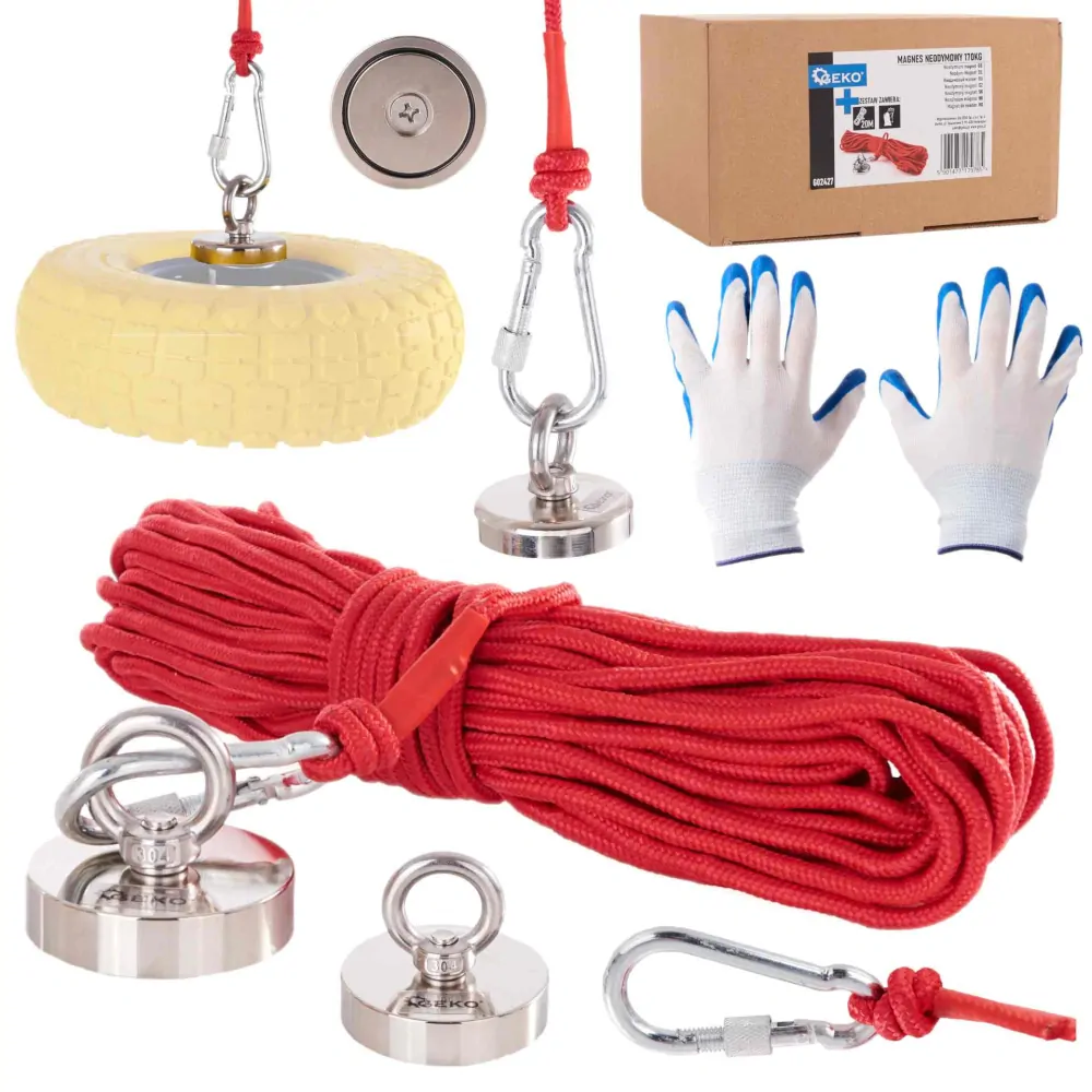 Geko G02427 Neodymový magnet 170kg – sada