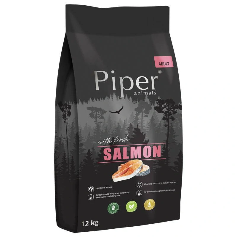 Piper Animals suché krmivo granule pre psov s lososom 12 kg