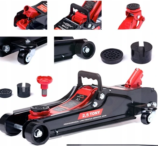 Kraft&Dele KD1362 Nízkoprofilový hydraulický zdvihák pod auto 2,5t 340mm