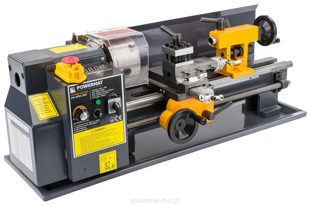 POWERMAT PM-MTM-550T Elektrický stolný sústruh 550W príslušenstvo
