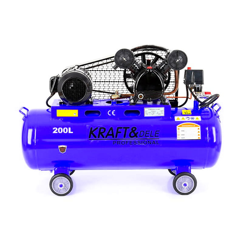 Kraft&Dele kd4063 Olejový kompresor 200l 4,3kW 2 piesty 380V
