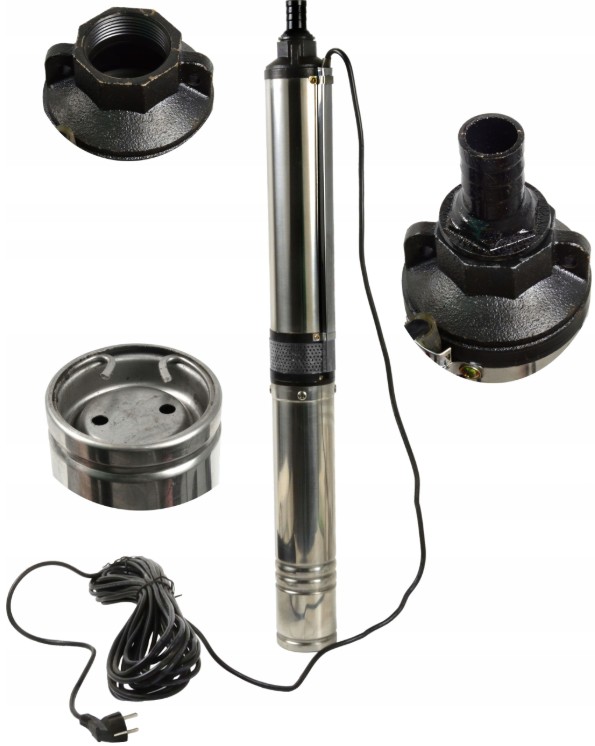 GEKO G81408 Ponorné hlbinné čerpadlo 600W na čistú vodu do vrtu 90mm QJD2-42/10-0,6