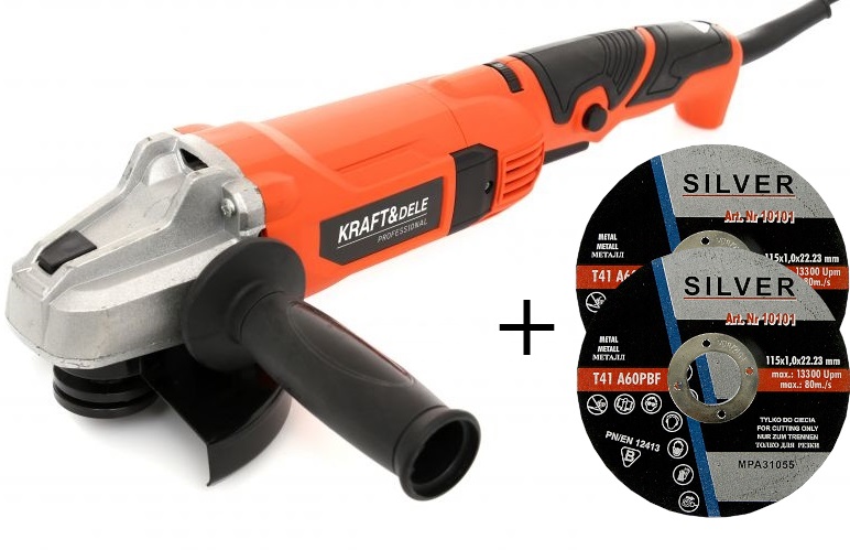Kraft&Dele KD1723 UHLOVÁ BRÚSKA 125mm 1300W 230V + 2 kotúče!!