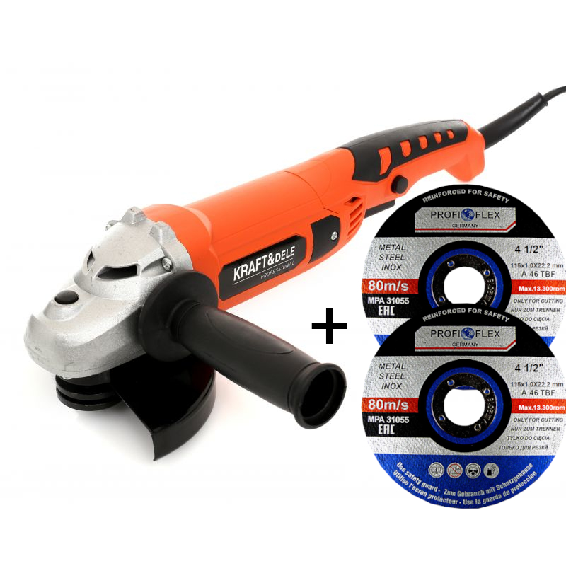 Kraft&Dele KD1724 UHLOVÁ BRÚSKA 125mm 1400W 230V +2 kotúče!!!
