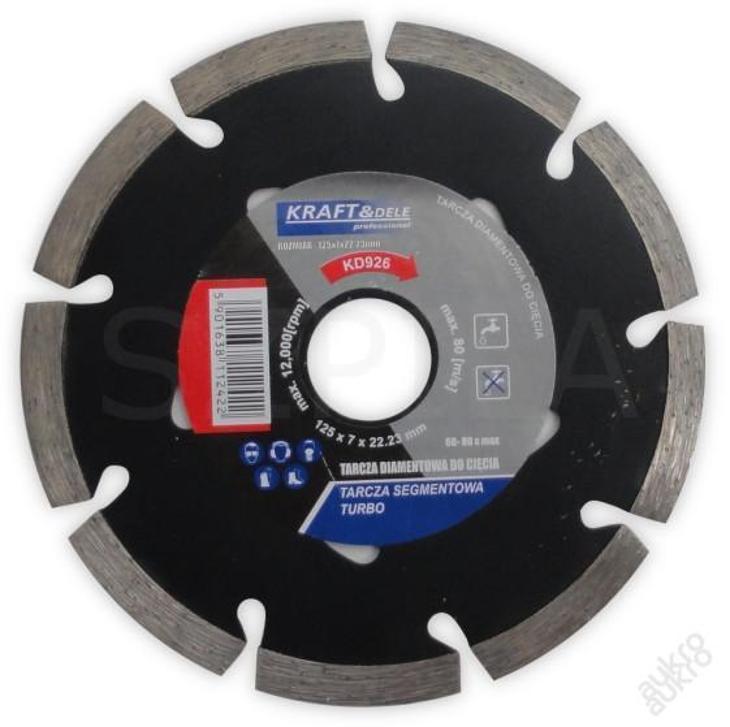Kraft&Dele KD926 Diamantový kotúč na betón dlažbu 125mm PRO