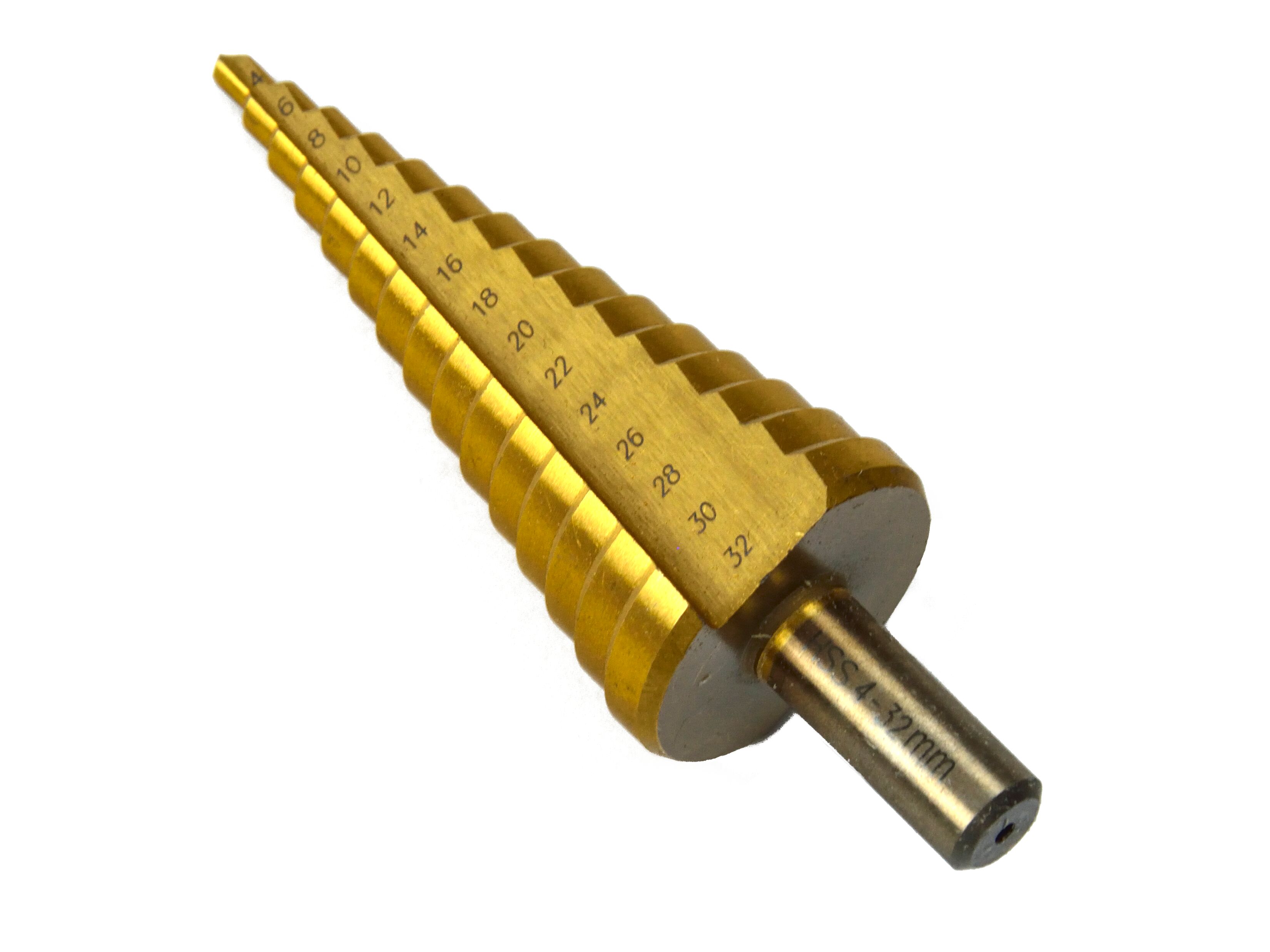 GEKO G38500 Stupňovitý vrták do dreva plastu ocele HSS 4-32mm