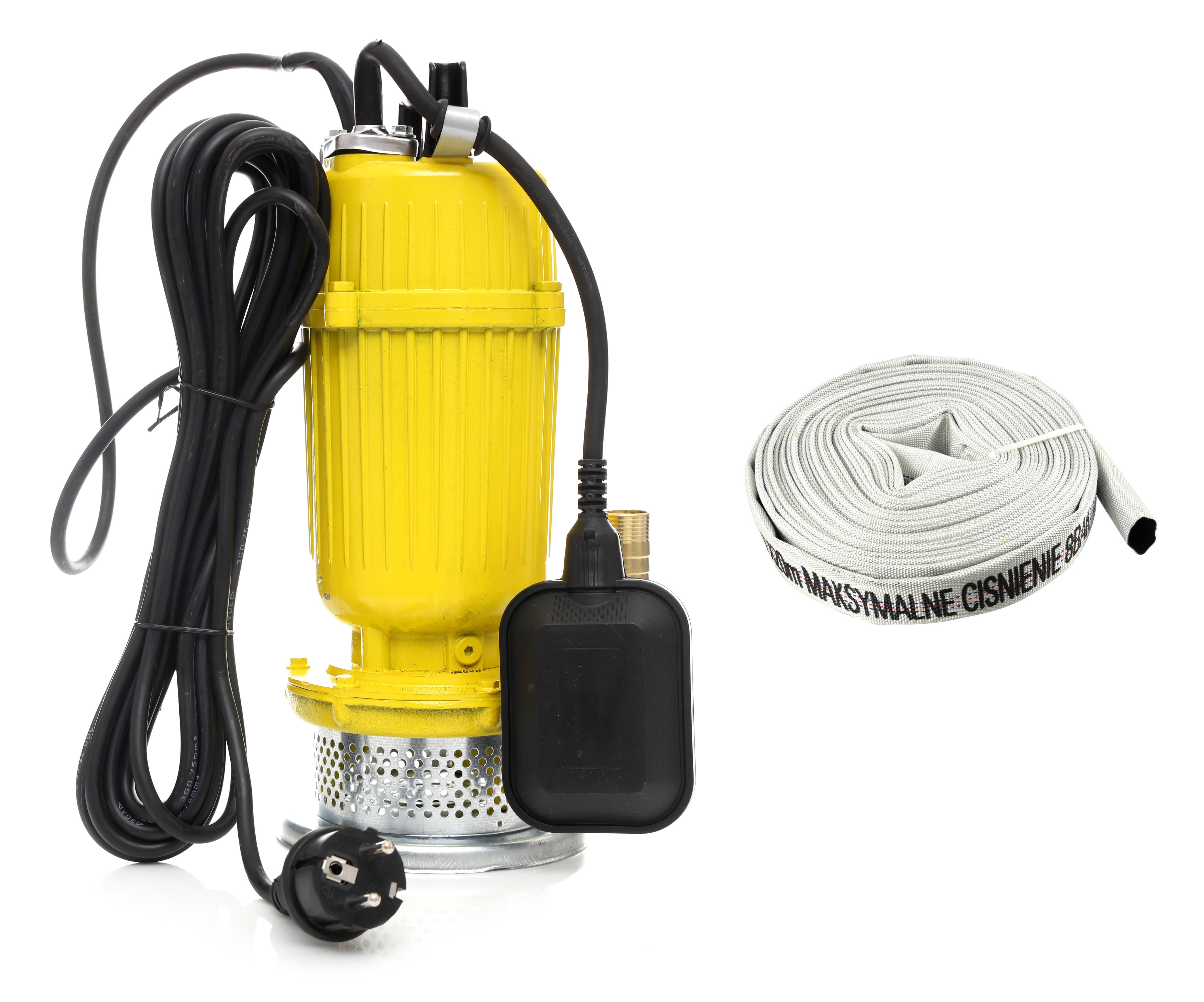 Kraft&Dele KD759 Kalové ponorné čerpadlo 1600W 1" s plavákom + 20m požiarna hadica