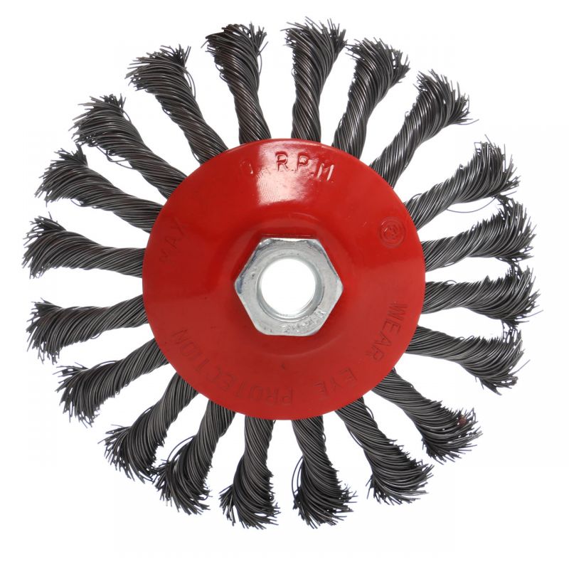 Kraft&Dele KD10985 Rotačná drôtená pletená kefa 4" 100mm M14