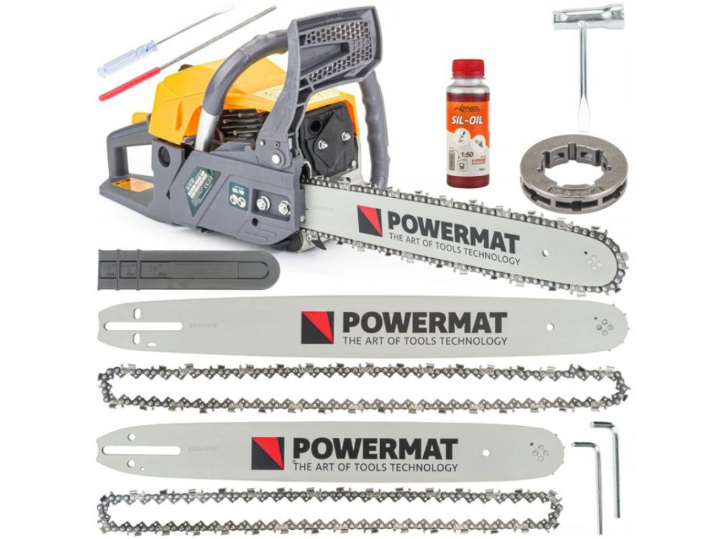 POWERMAT PM-PSP-6HP Motorová reťazová píla 4,5kW 40/45cm