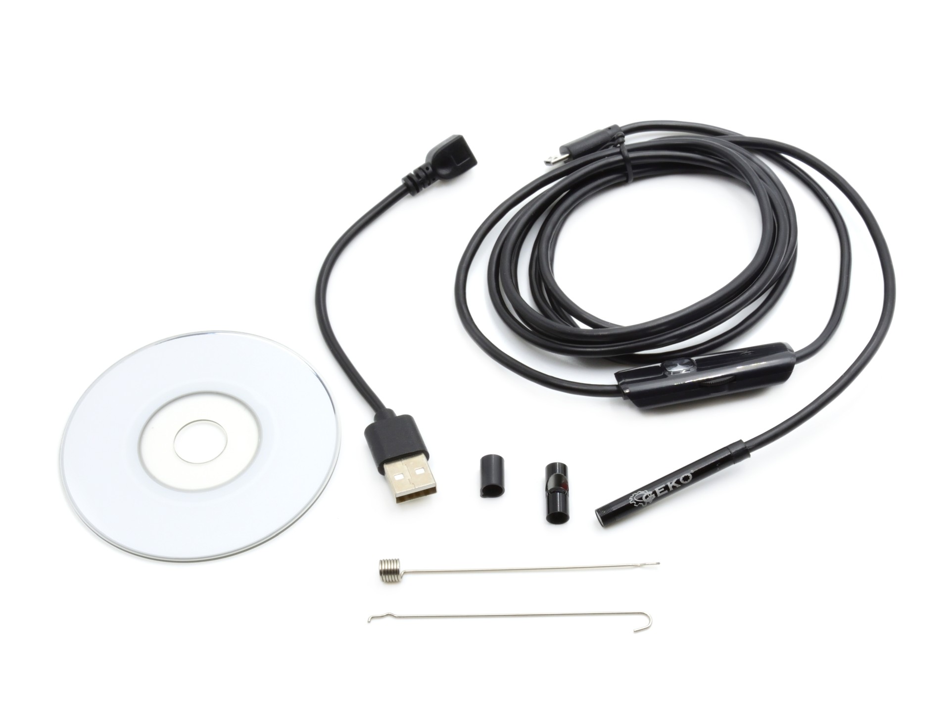 Geko G02942 ENDOSKOPICKÁ INŠPEKČNÁ KAMERA 2M LED USB