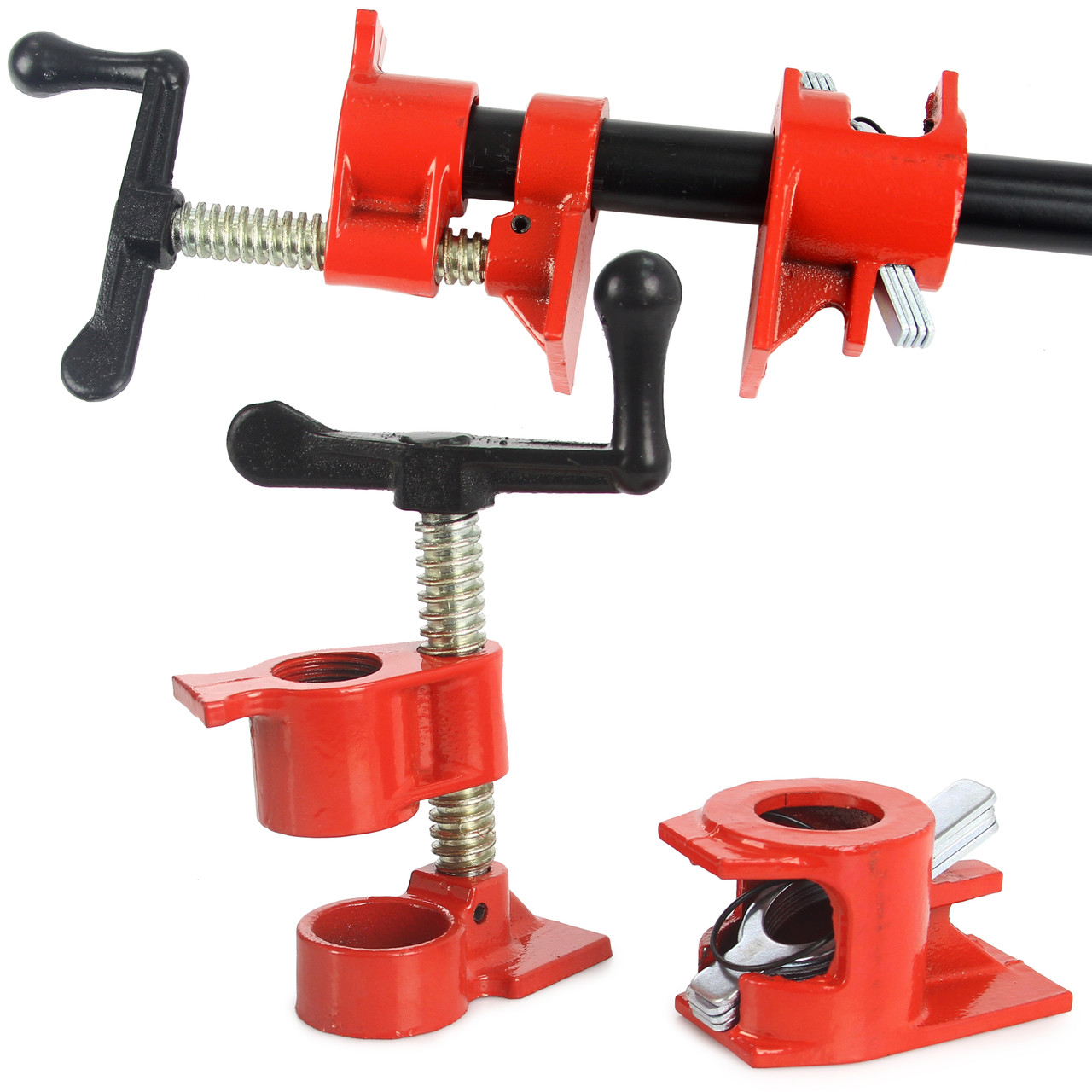 Kraft&Dele KD10187 Stolárska skrutková svorka na rúry 3/4"