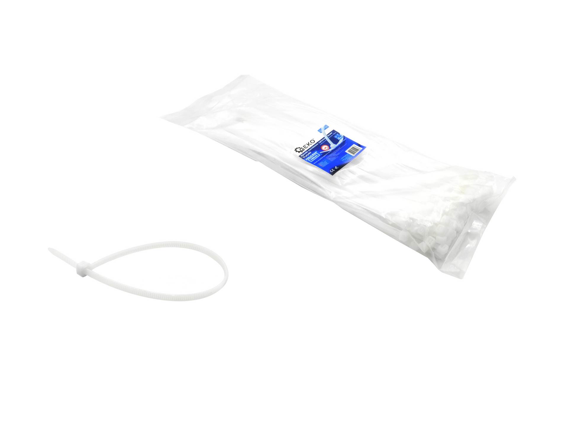 GEKO G17155 Káblové viazacie pásky 100ks sťahovacie pásiky na káble 250x4,8mm