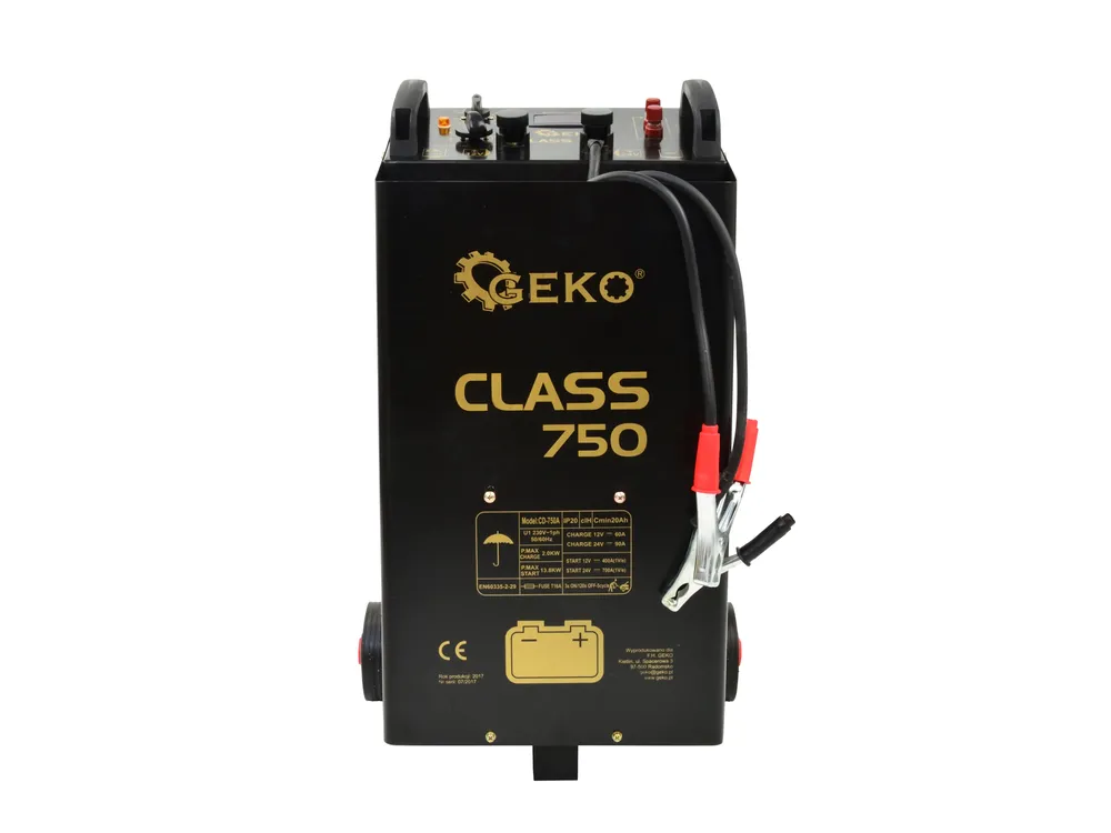 GEKO G80032 Autonabíjačka štartovací vozík so štartom 700A 12V/24V CLASS 750