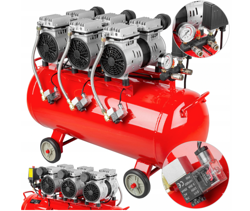 LEX LXAC85-28LO Kompresor bezolejový 85L 2,8kW 230V