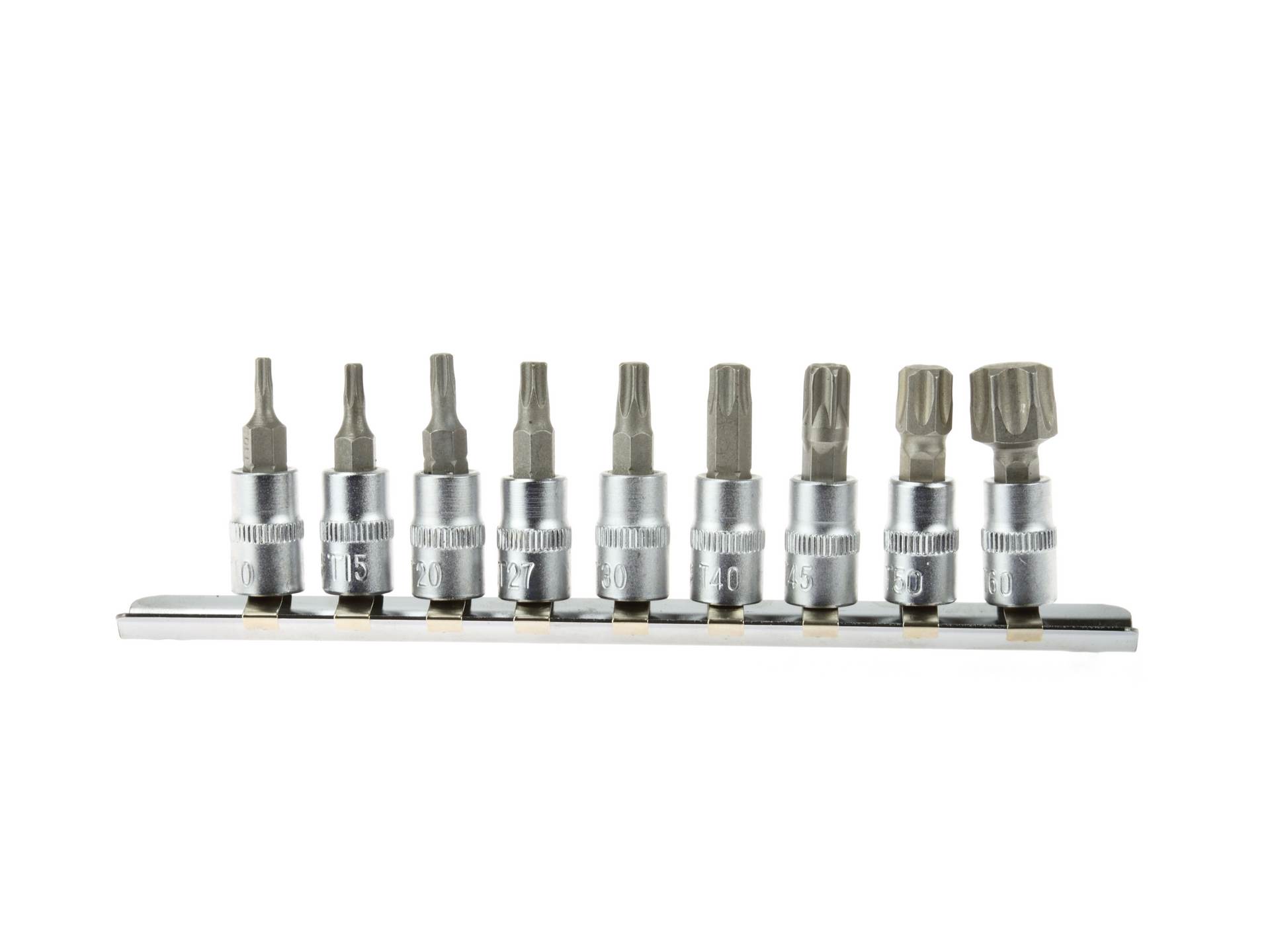 Geko G13550 Hlavice nástrčné kľúče torx 9ks T10-60 1/4" sada CRV