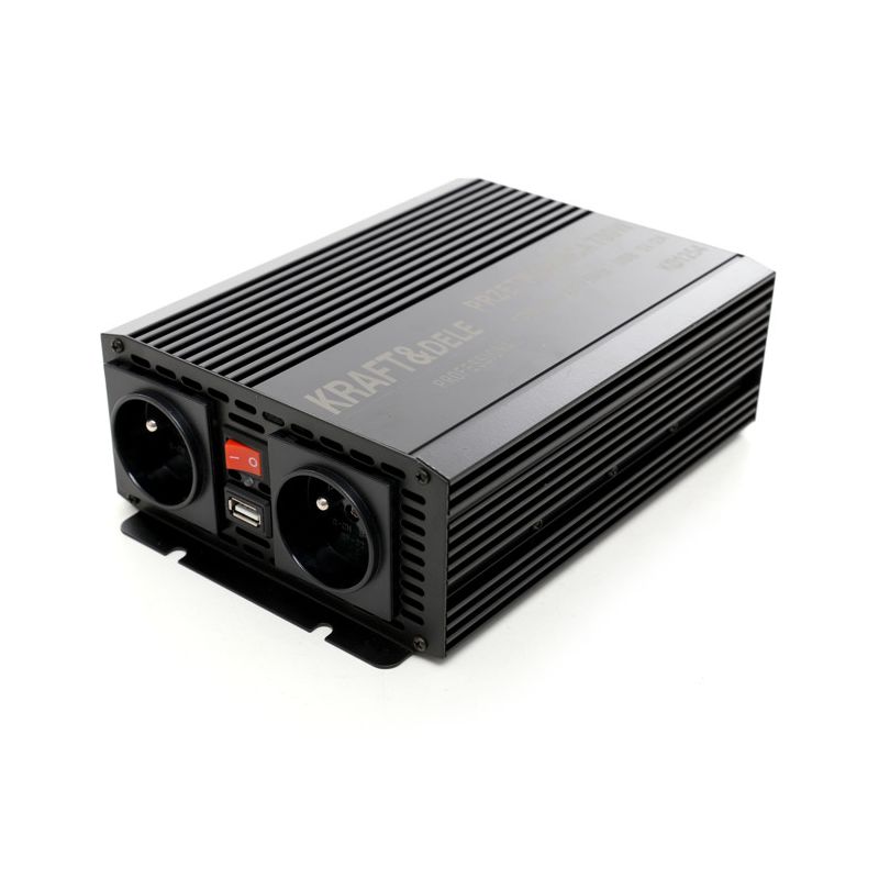 Kraft&Dele KD1254 Menič napätia DC/AC konvertor 700W 12V - 230V