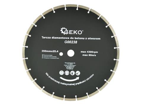 GEKO G00238 Diamantový kotúč na betón segmentový 350x25,4mm