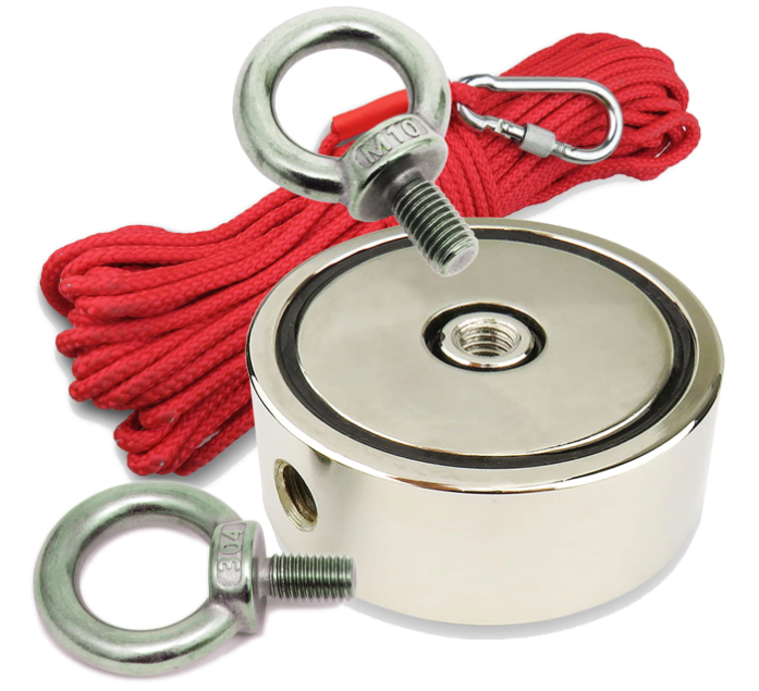 KRAFT&DELE KD10417 Neodýmový magnet, lano s háčikom 20m 100kg