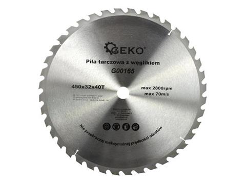 GEKO G00165 Pílový kotúč na drevo karbidový 450x32x40T