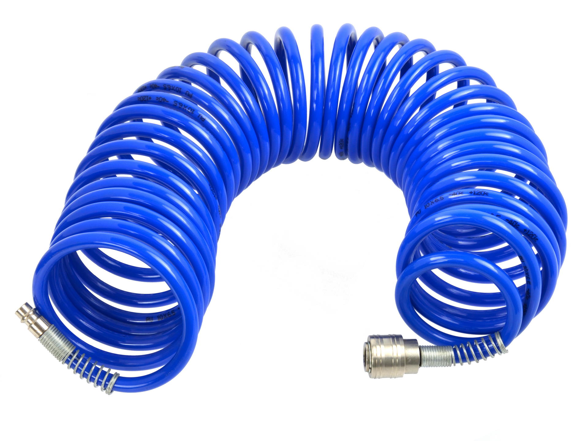 Geko G02960 Pneumatická kompresorová špirálová hadica PU 5M 6,5x10mm