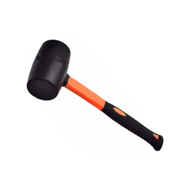 KRAFT&DELE KD902 Gumové kladivo s rukoväťou zo sklenených vlákien čierne fiberglass