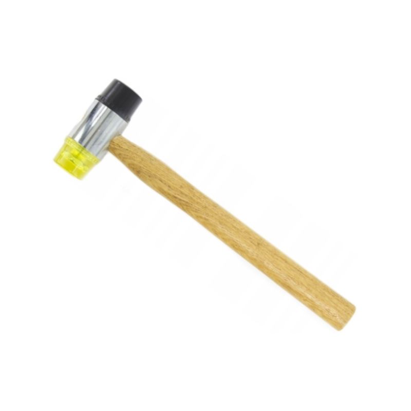 KRAFT&DELE KD904 35mm gumovo-plastové kladivo s drevenou rukoväťou