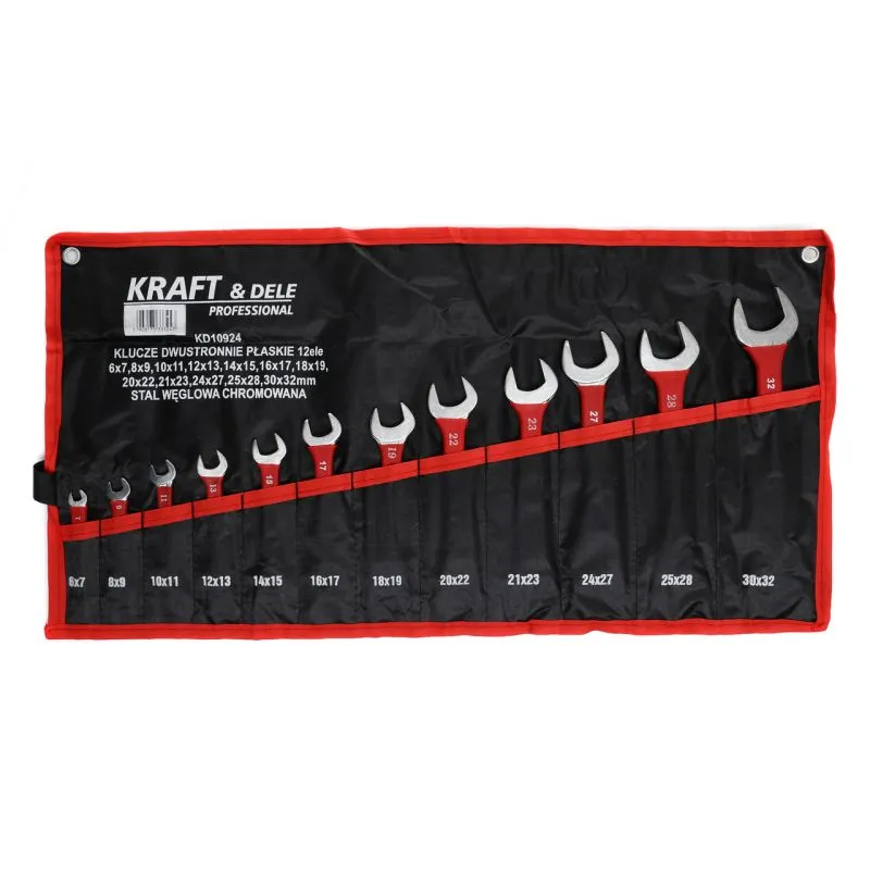 Kraft&Dele KD10924 Dvojstranné vidlicové kľúče 6-32mm puzdro 12ks Sada
