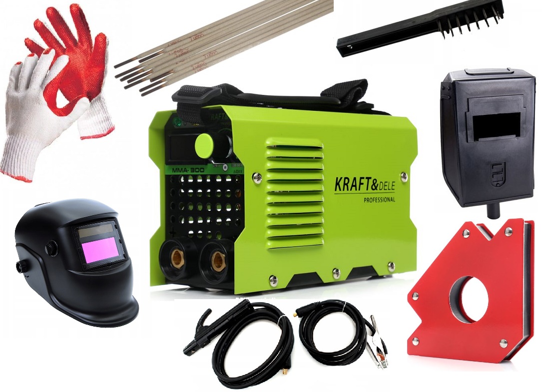 KRAFT&DELE KD1863 INVERTOROVÁ ZVÁRAČKA MMA 300A + VEĽKÁ SADA