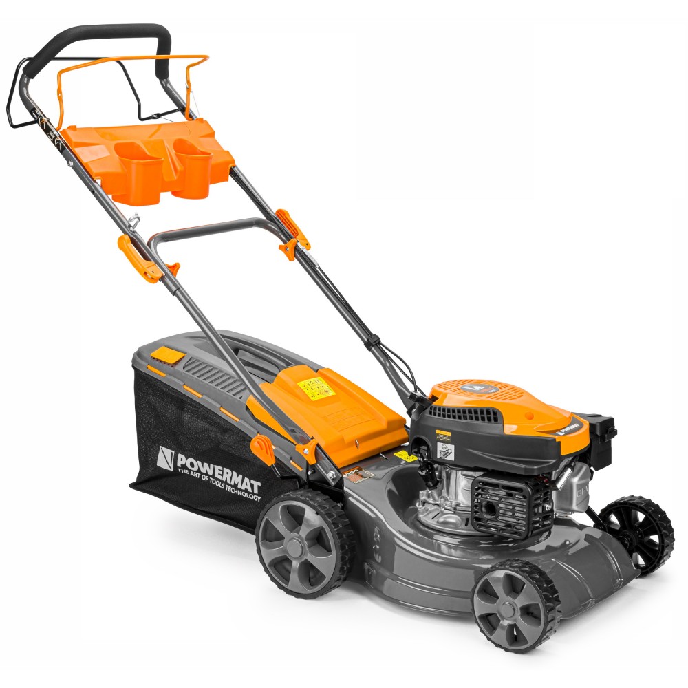 POWERMAT PM-KSS-5S 3700W Kosačka benzínová na trávu, 4 taktná 5 HP s pojazdom