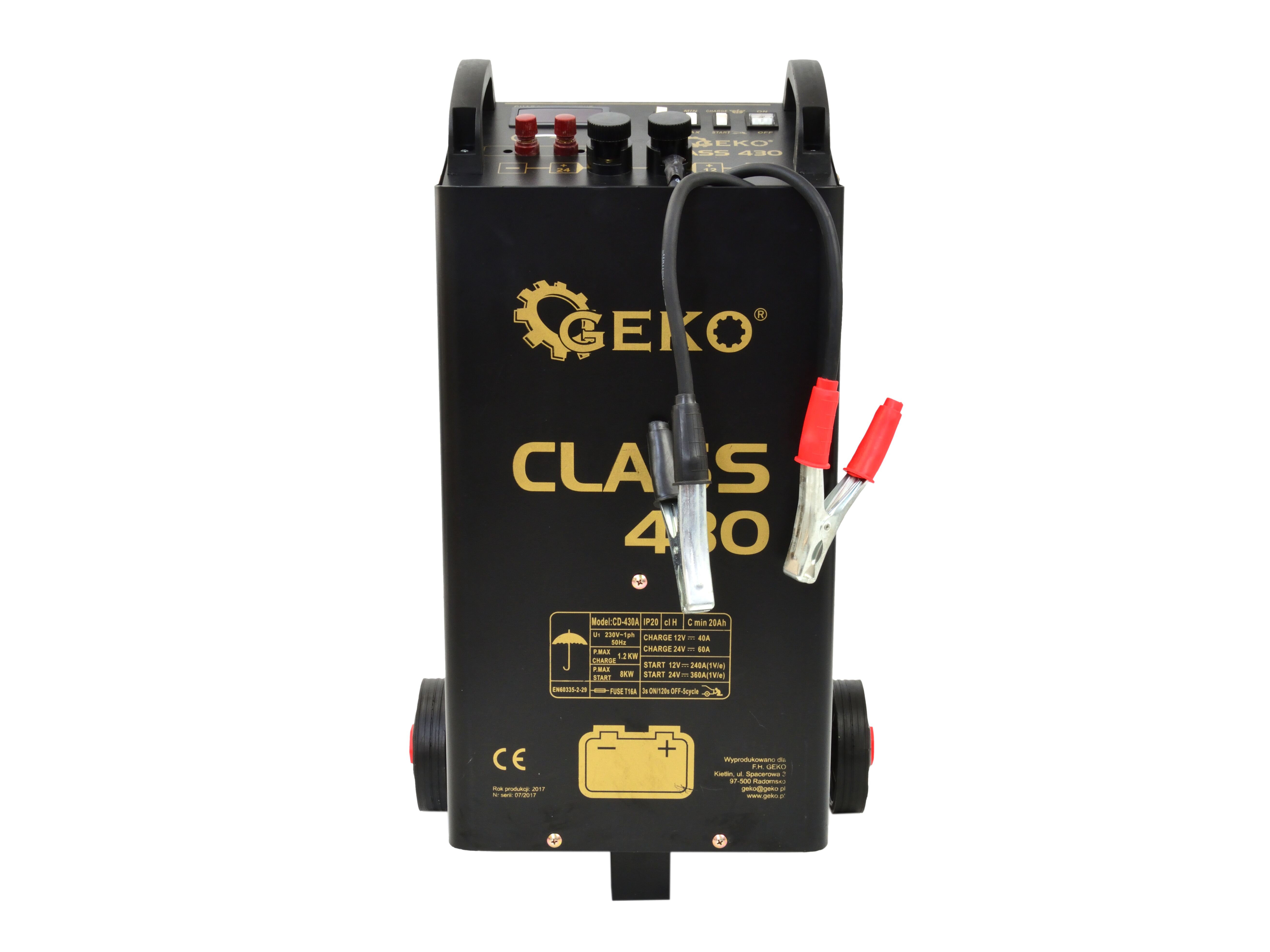 GEKO G80024 Class 430 Autonabíjačka štartovací vozík so štartom 360A 12V / 24V