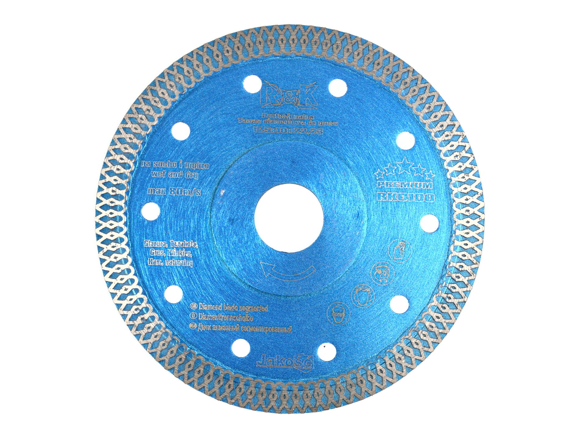 Geko RK0100 Diamantový kotúč na kameň, mramor, obklady 125x10x22,23mm