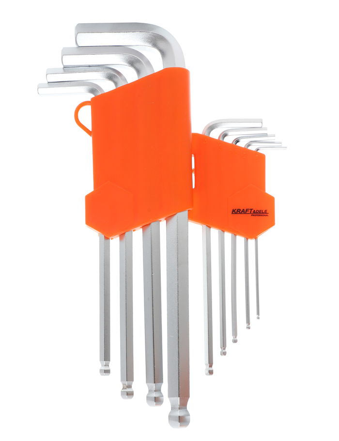 Kraft&Dele KD10296 Sada imbusových kľúčov, kľúče CrV 9ks imbus