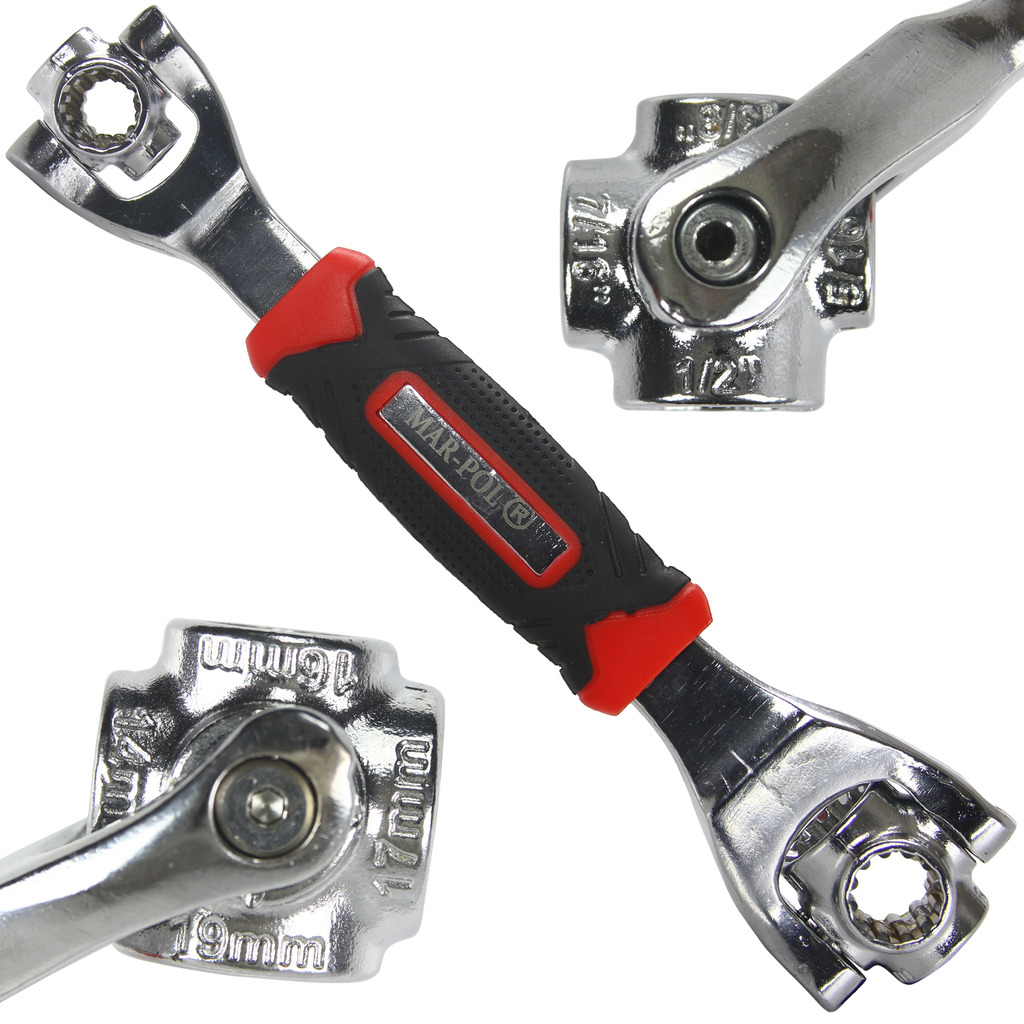 Mar-pol M55310 Rotačný univerzálny kľúč 8-19 mm