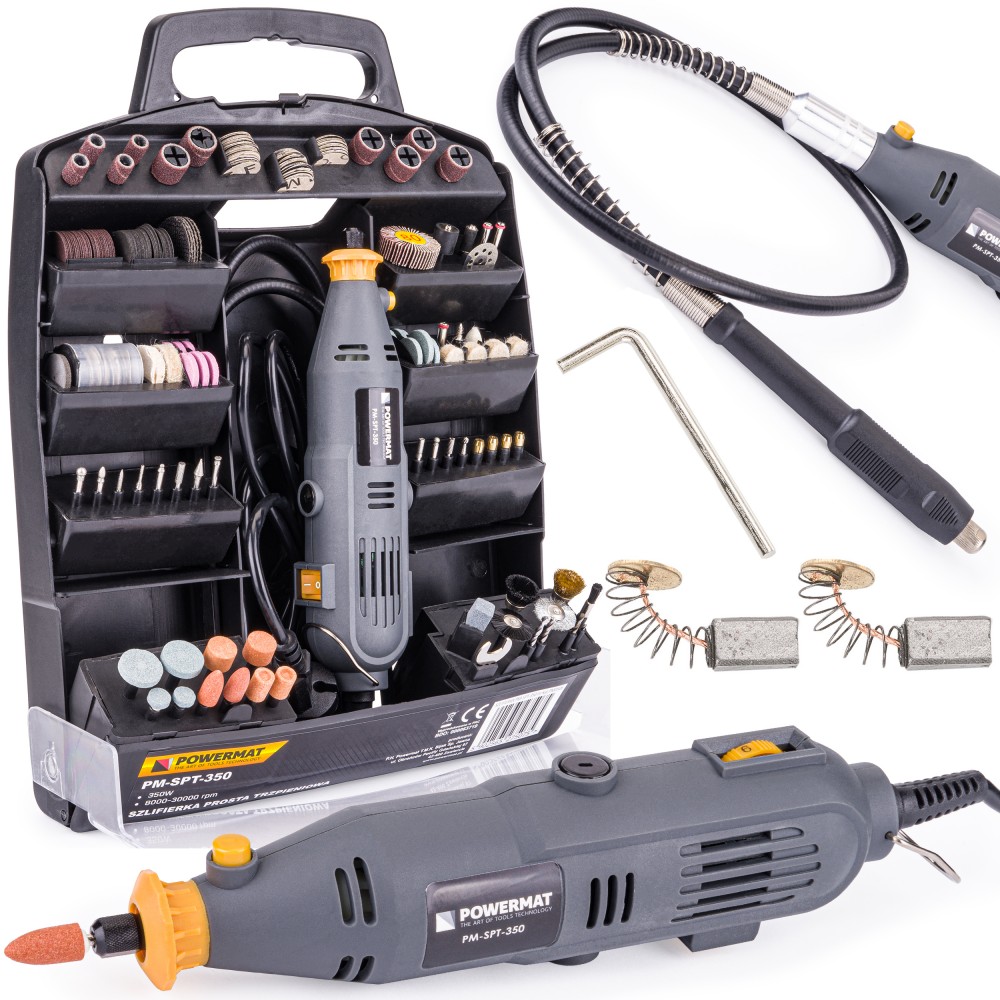 POWERMAT PM-SPT-350 Priama mini brúska 350W 300 elementov