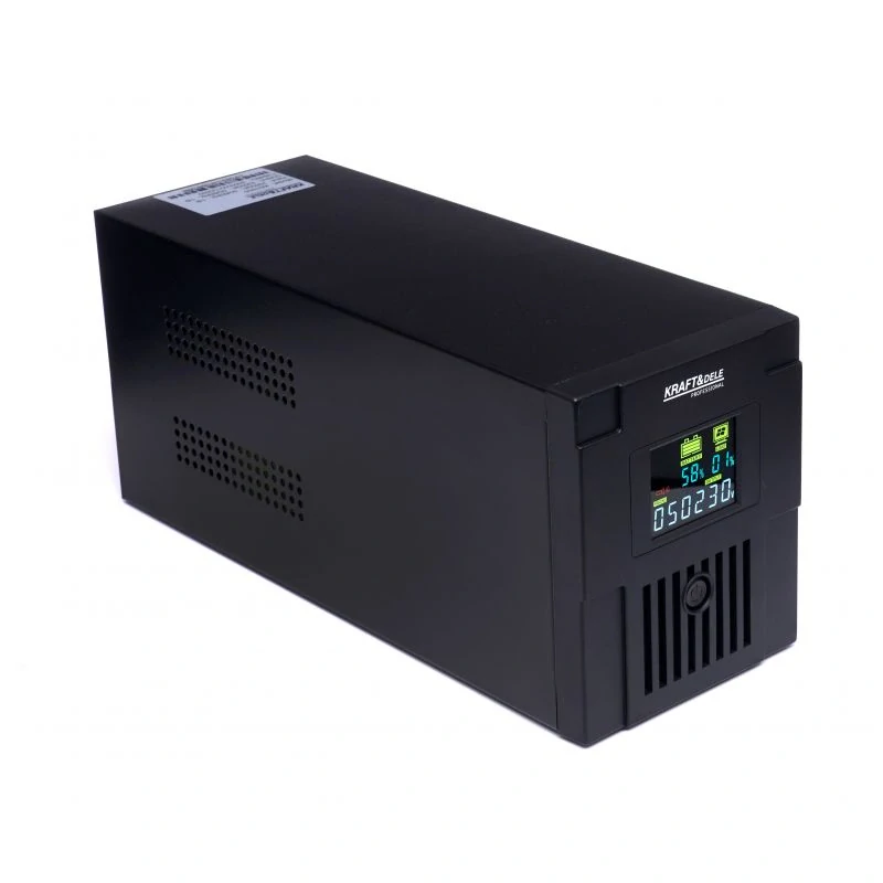 Kraft&Dele KD1930 Záložný zdroj UPS s LCD 1200W 2000VA pre PC, servery, ochrana