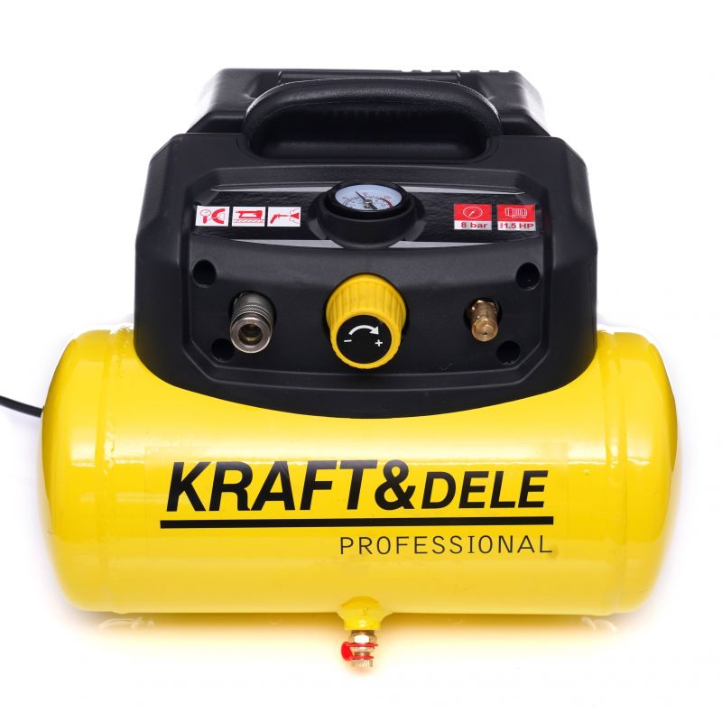 Kraft&Dele KD1415 BEZOLEJOVÝ KOMPRESOR 1200W 6L
