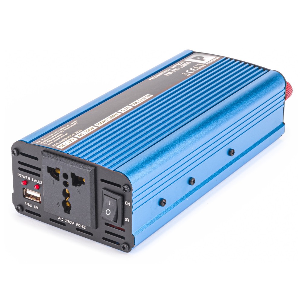 POWERMAT PM-PN-1500S Menič napätia pre vozidlá, autá 12V 1500W