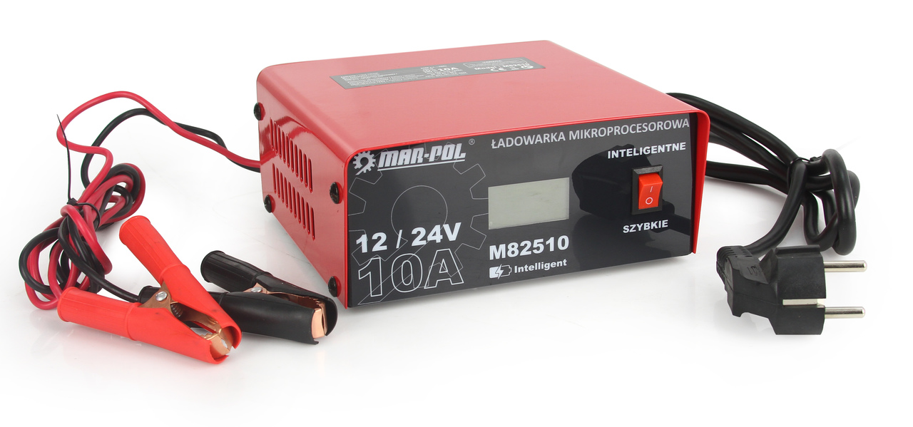 MAR-POL M82510 Autonabíjačka batérií 12V/24V 10A mikroprocesorová