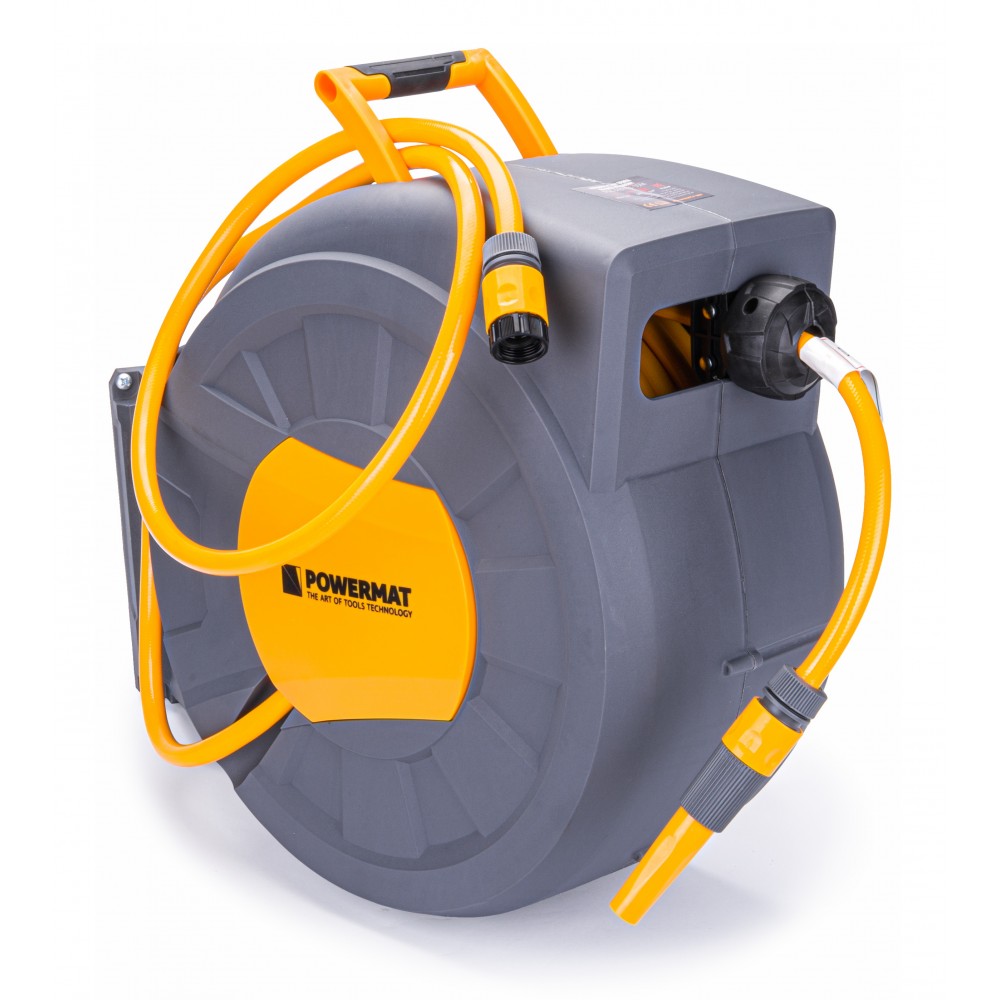 POWERMAT PM-ABNW-35M Samonavíjací bubon so záhradnou hadicou 35m 1/2"