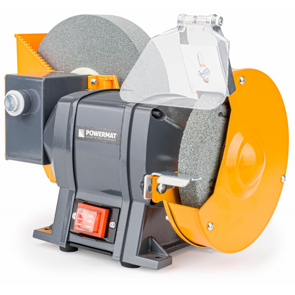 POWERMAT PM-SS-1850M-SM Elektrická stolová brúska 2 kamene 1850W 150mm 200mm