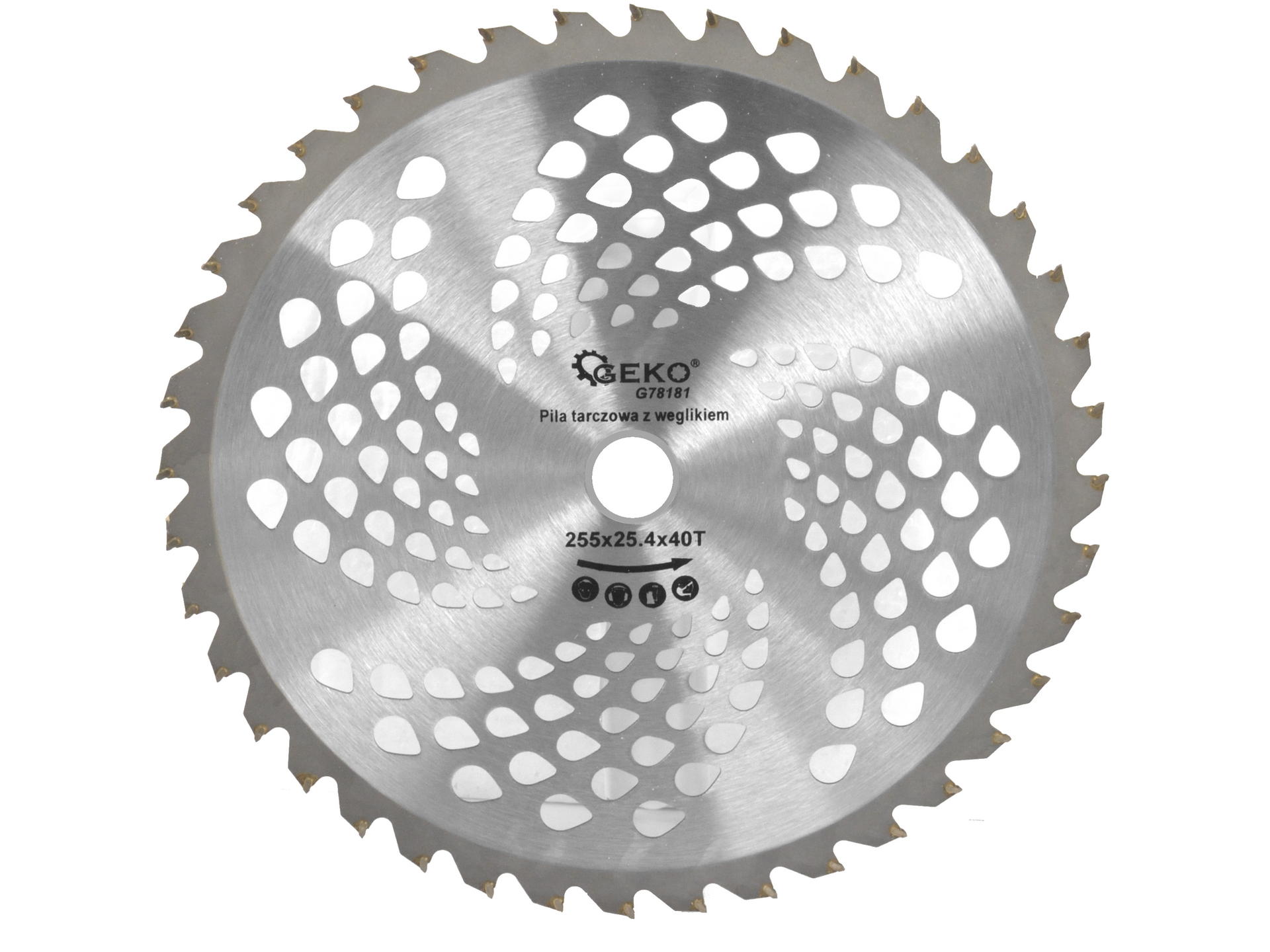 GEKO G78181 Vidiový kotúč pre krovinorez vyžínač 255mm 40T