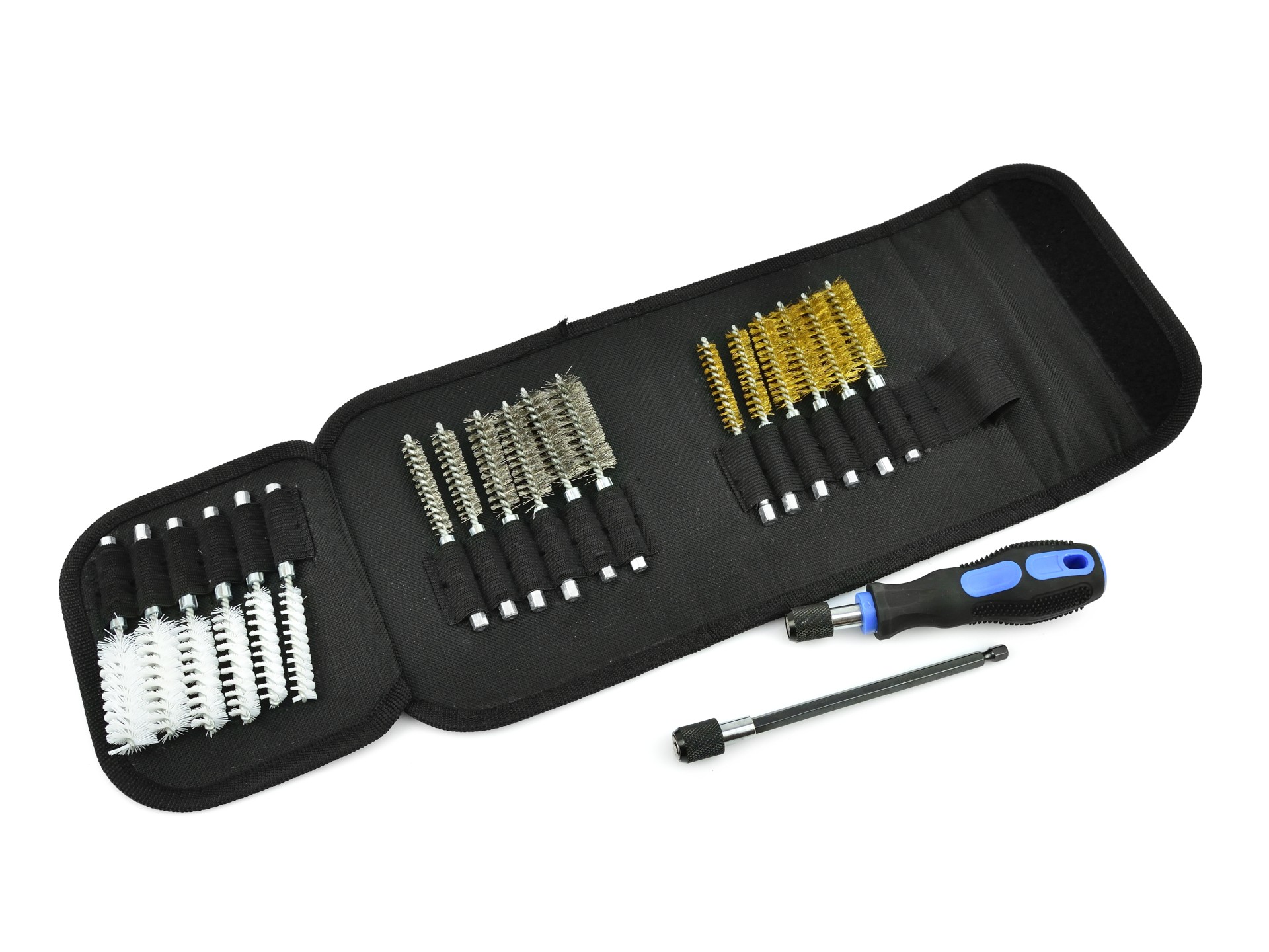 GEKO G02653 Kefky na čistenie sediel vstrekovačov a sviečok 18ks 1/4”