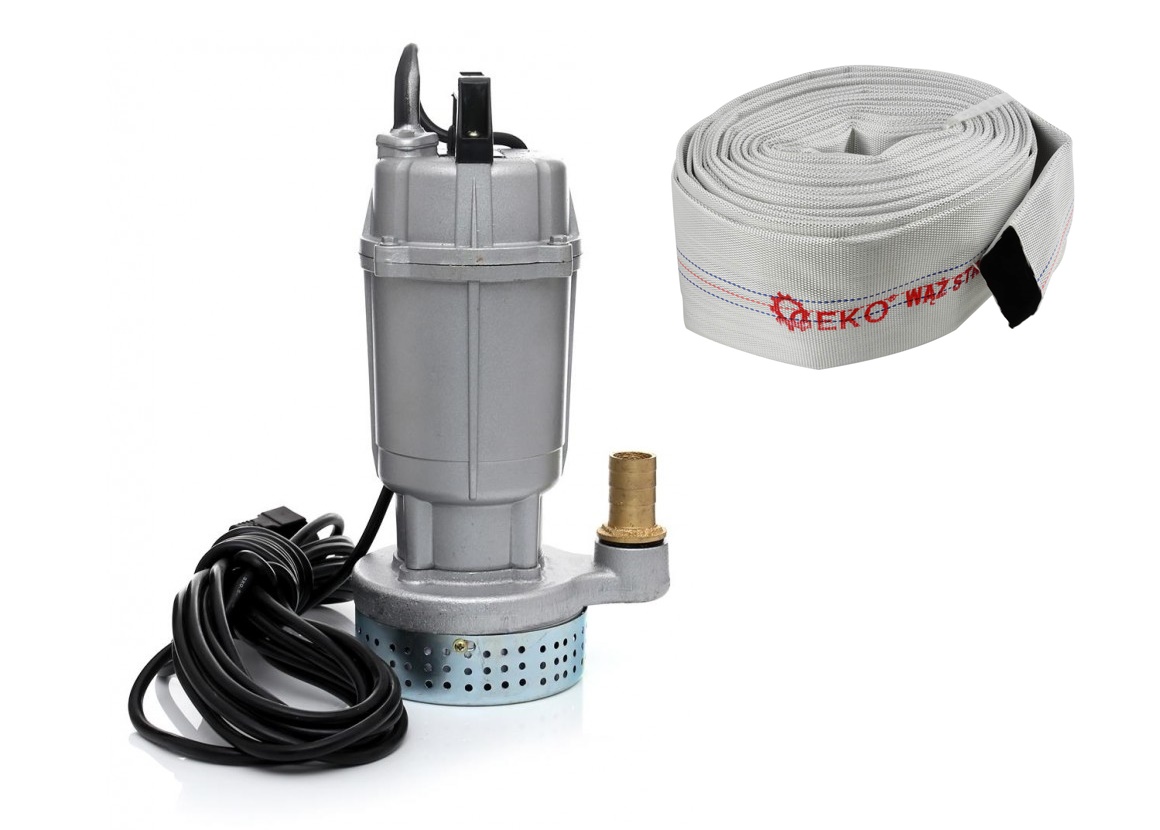 KD767 Kalové ponorné čerpadlo 1600W 1" + požiarna hadica 30m 1"