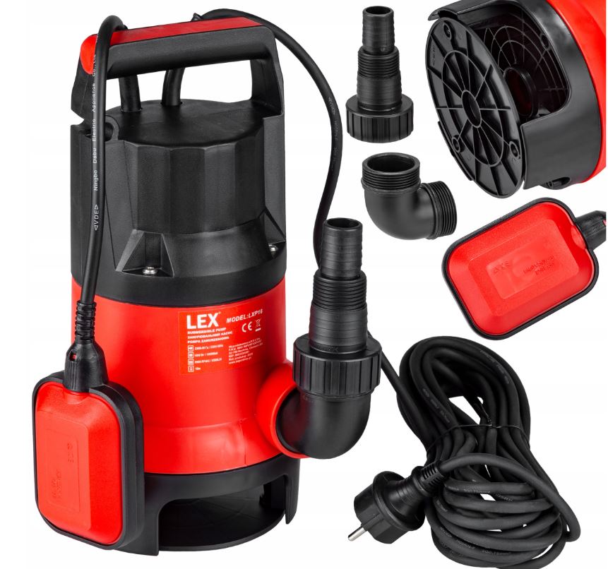 LEX LXP16 Kalové čerpadlo 1400W s plavákom GERMANY pumpa