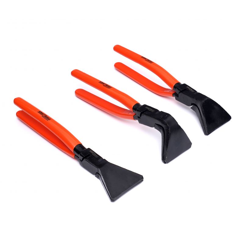 KRAFT&DELE KD10453 KLIEŠTE NA OHÝBANIE PLECHU sada 3ks 180° / 90° / 45° 275mm