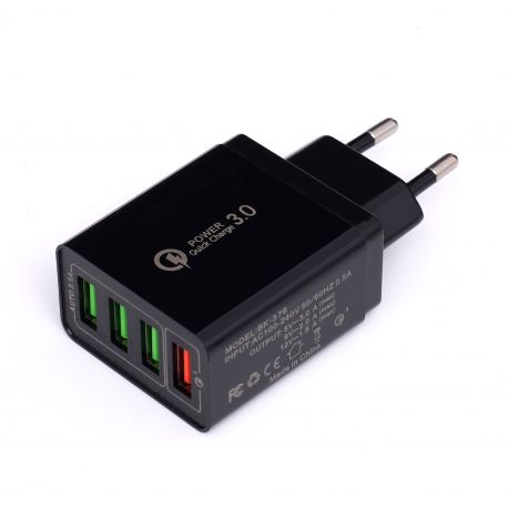 Kraft&Dele KD1237 Sieťová nabíjačka RÝCHLE NABÍJANIE 3xUSB 3,1A adaptér