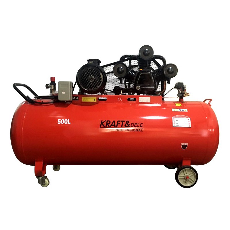Kraft&Dele KD1413 Olejový kompresor 500L 1960L/min 3 piesty 400V 10,8kW